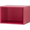 Cube de rangement coloris mûre sauvage pour gamme Palermo