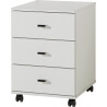 Caisson de bureau contemporain 3 tiroirs coloris blanc Monty