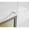 Vaisselier/argentier design 2 portes/2 tiroirs avec éclairage coloris blanc Alix