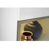 Meuble TV design 1 porte/2 tiroirs coloris blanc Alix