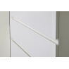 Buffet/bahut design 1 porte/2 tiroirs avec éclairage coloris blanc Rachelle