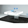 Table basse carrée design coloris blanc Rachelle