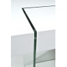 Table basse carrée design coloris blanc Rachelle