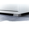 Meuble TV design 2 portes/2 tiroirs avec éclairage coloris blanc Melba