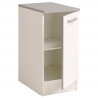 Meuble bas de cuisine contemporain 40 cm 1 porte blanc brillant Bianco