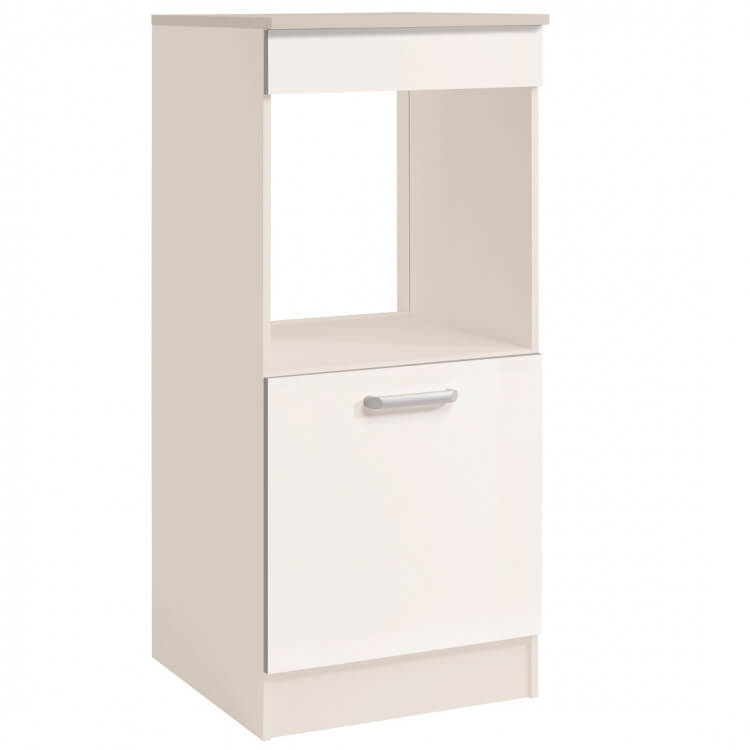 Armoire de cuisine contemporaine pour four 60 cm blanc brillant Bianco