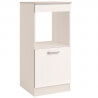 Armoire de cuisine contemporaine pour four 60 cm blanc brillant Bianco