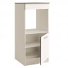 Armoire de cuisine contemporaine pour four 60 cm blanc brillant Bianco