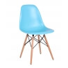 Chaise design bois & PVC coloris bleu (lot de 2) Luberon