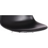 Chaise design métal & PVC coloris noir (lot de 2) Rotterdam