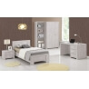 Armoire contemporaine 2 portes chêne clair Melinor