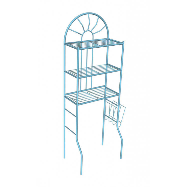 Meuble de rangement sanitaire coloris bleu PATY