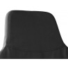 Fauteuil design métal et tissu coloris noir Ming