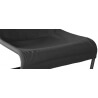Fauteuil design métal et tissu coloris noir Ming