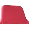 Fauteuil design métal et tissu coloris rouge Ming