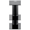 Meuble TV design en verre noir Georgio