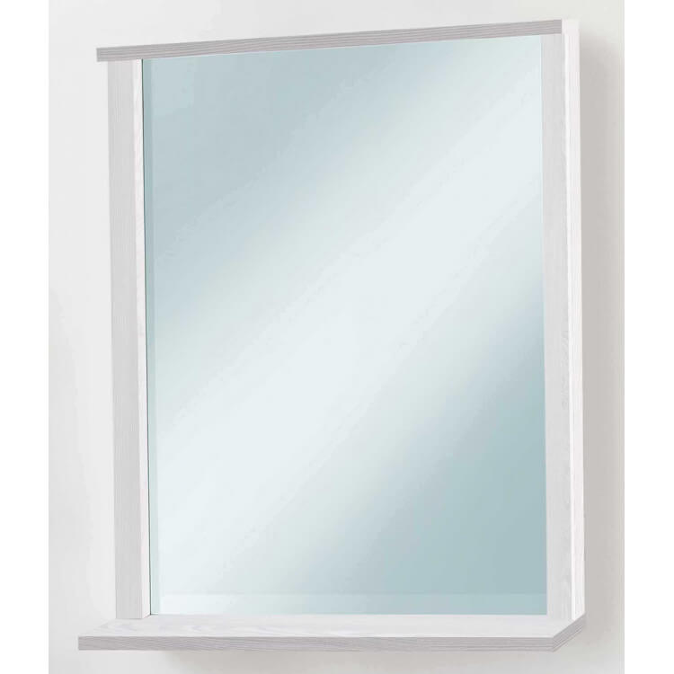 Miroir rectangulaire de salle de bain blanc Oscaro
