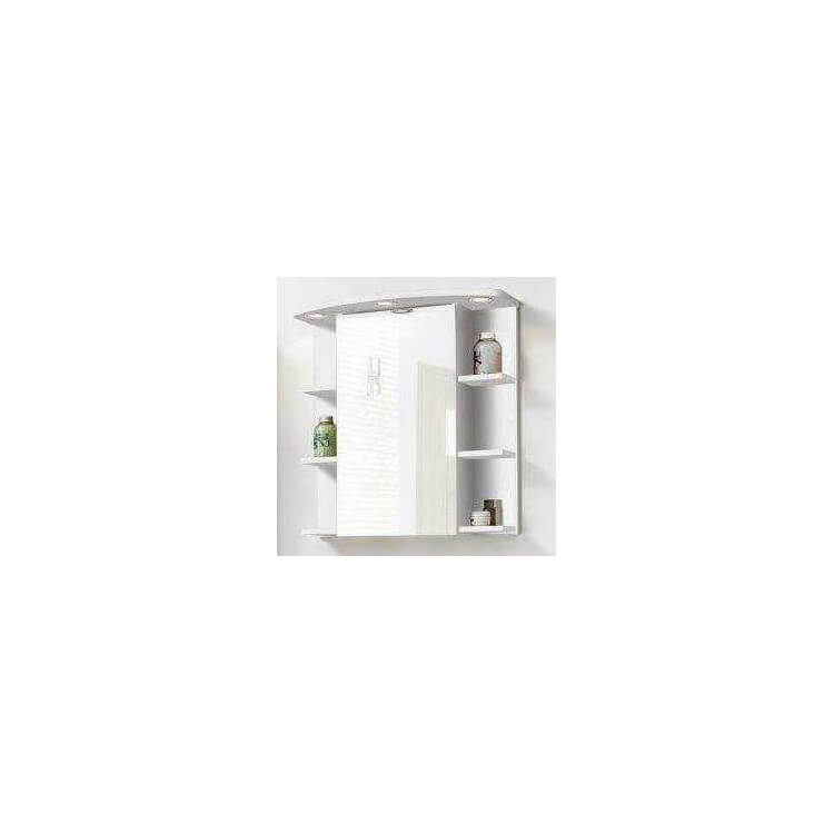 Armoire de toilette contemporaine blanche avec éclairage Oscaro