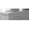 Chevet design 2 tiroirs laqué blanc Alcove