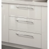 Buffet/bahut design 2 portes/3 tiroirs laqué blanc Adamo