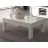 Table basse rectangulaire design laquée blanche Adamo