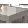 Table basse rectangulaire design laquée blanche Adamo