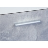 Meuble de rangement design 4 portes coloris blanc/beton Colibri