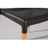 Chaise design coloris noir (lot de 4) Cayenne