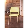 Chaise design coloris jaune (lot de 4) Cayenne