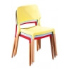 Chaise design coloris jaune (lot de 4) Cayenne