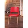 Chaise design coloris rouge (lot de 4) Cayenne