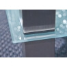 Table basse design métal et verre Edge