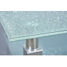Table basse design métal et verre Edge