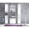 Meuble haut de salle de bain design 1 porte coloris blanc Kyrios