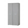 Armoire 2 portes contemporaine coloris chêne clair Karina