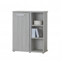 Commode contemporaine 1 porte coloris chêne clair Karina