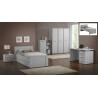 Commode contemporaine 1 porte coloris chêne clair Karina