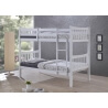 Lits superposés contemporains en bois coloris blanc Tony