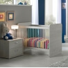 Lit bébé evolutif contemporain chêne blanc Janah