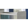 Lit bébé evolutif contemporain chêne blanc Janah