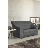 Canapé 2 places contemporain en tissu anthracite Guelma