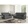 Canapé 2 places contemporain en tissu anthracite Guelma