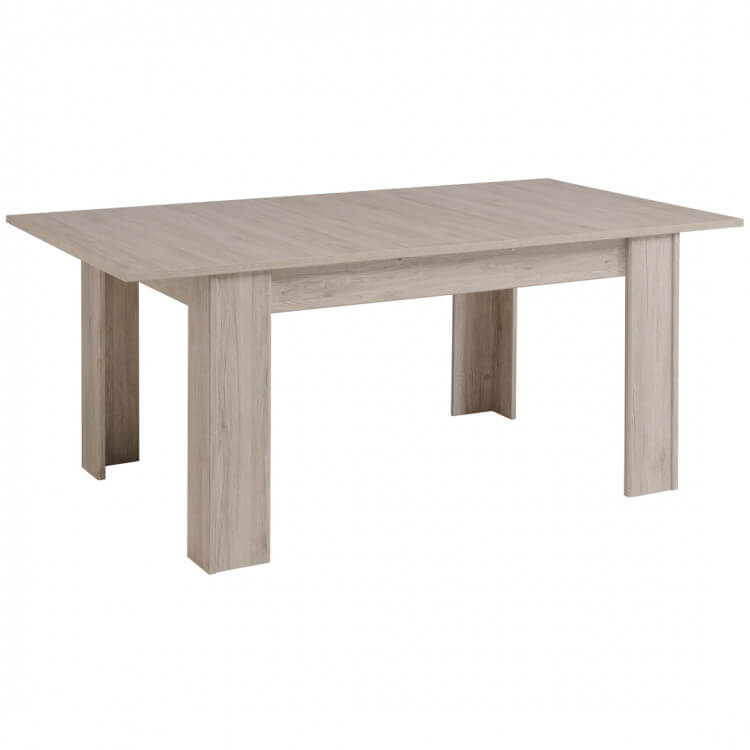 Table de salle à manger contemporaine extensible gris portofino Luciane