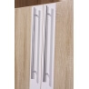 Armoire de bureau contemporaine 2 portes chêne sonoma/blanc laqué Kentucky
