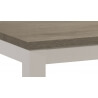 Table basse contemporaine rectangulaire truffe/porcelaine Ouragan