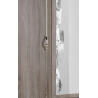 Armoire contemporaine 2 portes/2 tiroirs chêne montana Mirza