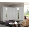 Armoire contemporaine 2 portes chêne blanc Laos