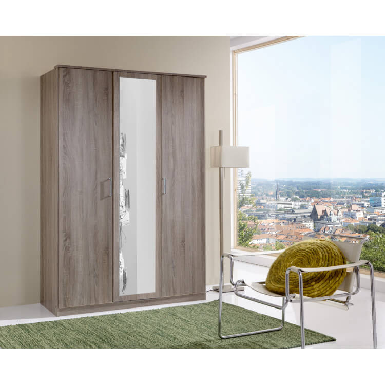 Armoire contemporaine 3 portes chêne montana Ribeira