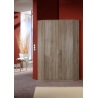 Armoire d'angle contemporaine 2 portes chêne montana Ribeira