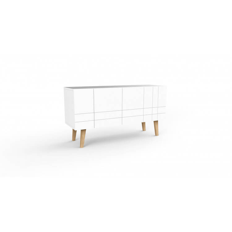 Buffet/bahut scandinave blanc Bristol